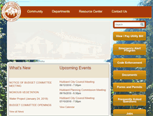 Tablet Screenshot of cityofhubbard.org